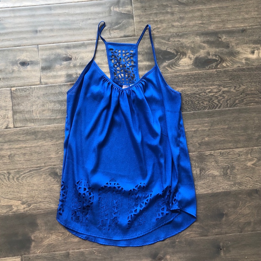 Cut out Silk tank
